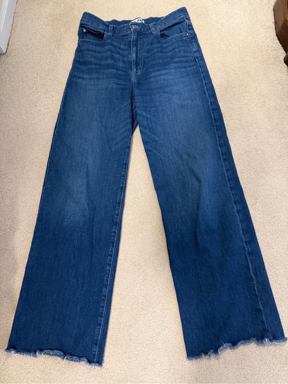 Le Jean Column High Waist Trouser